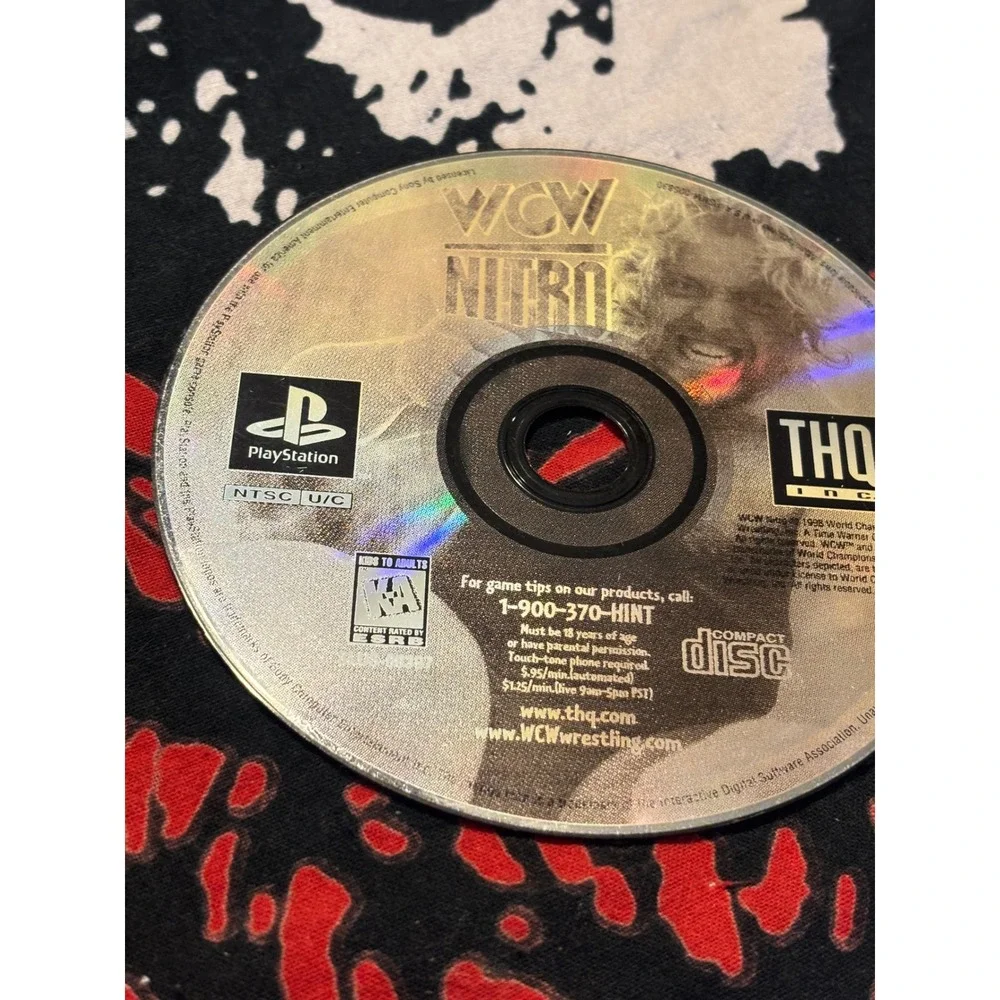 WCW Nitro Sony PlayStation PS1 Video Game Disc Only THQ SLUS-00397 NTSC U/C